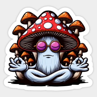 Elevated Magic Mushroom Sticker